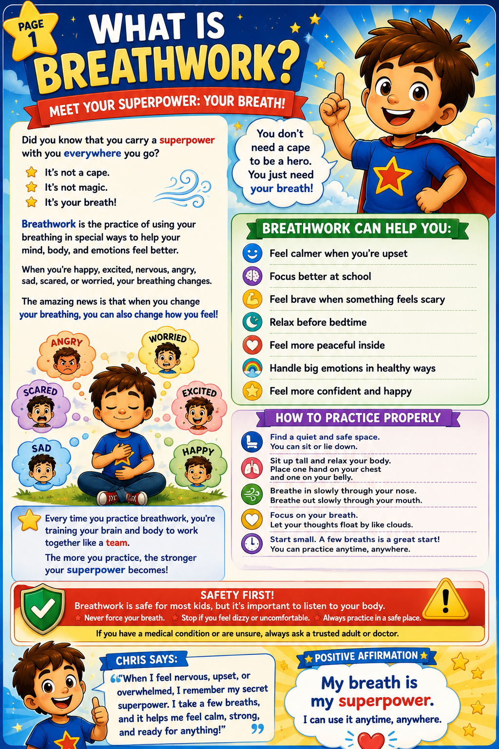 Chris's Breathwork: 10 Fun Breathing Exercises For Kids