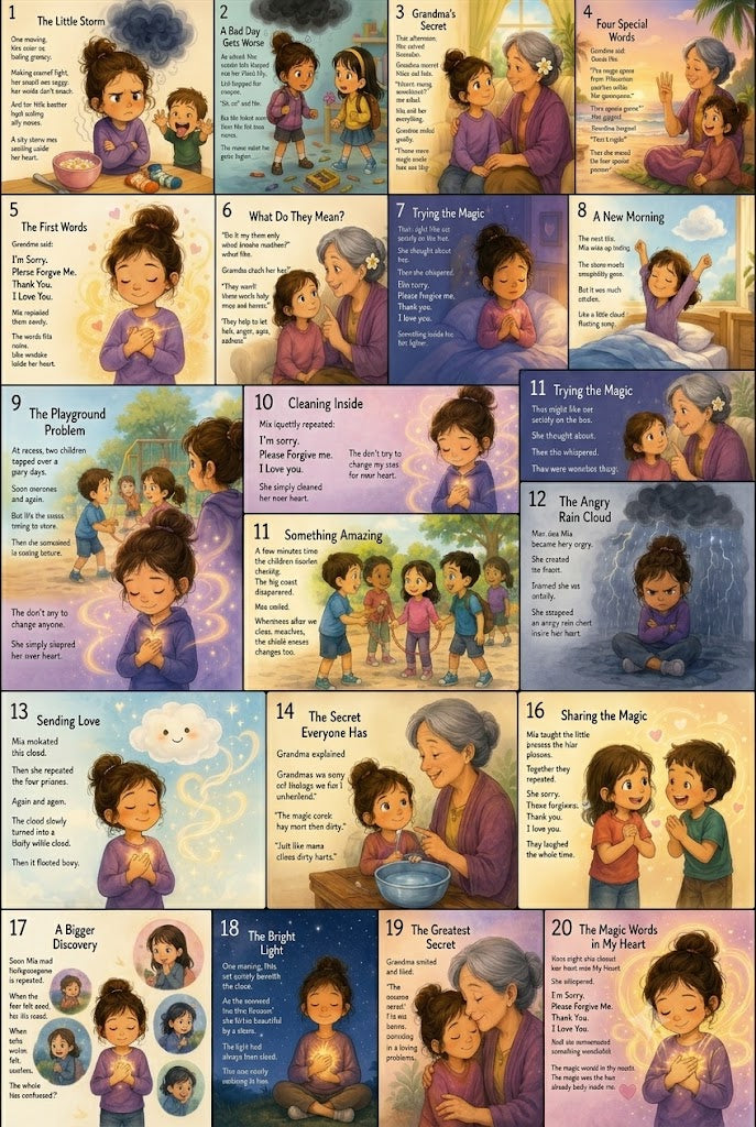 The Magic Words In My Heart: Ho'oponopono Children's EBook