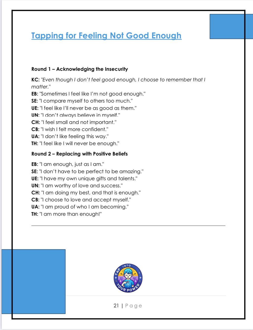 A Tapping Guide for Kids and Teens" – Only $2!