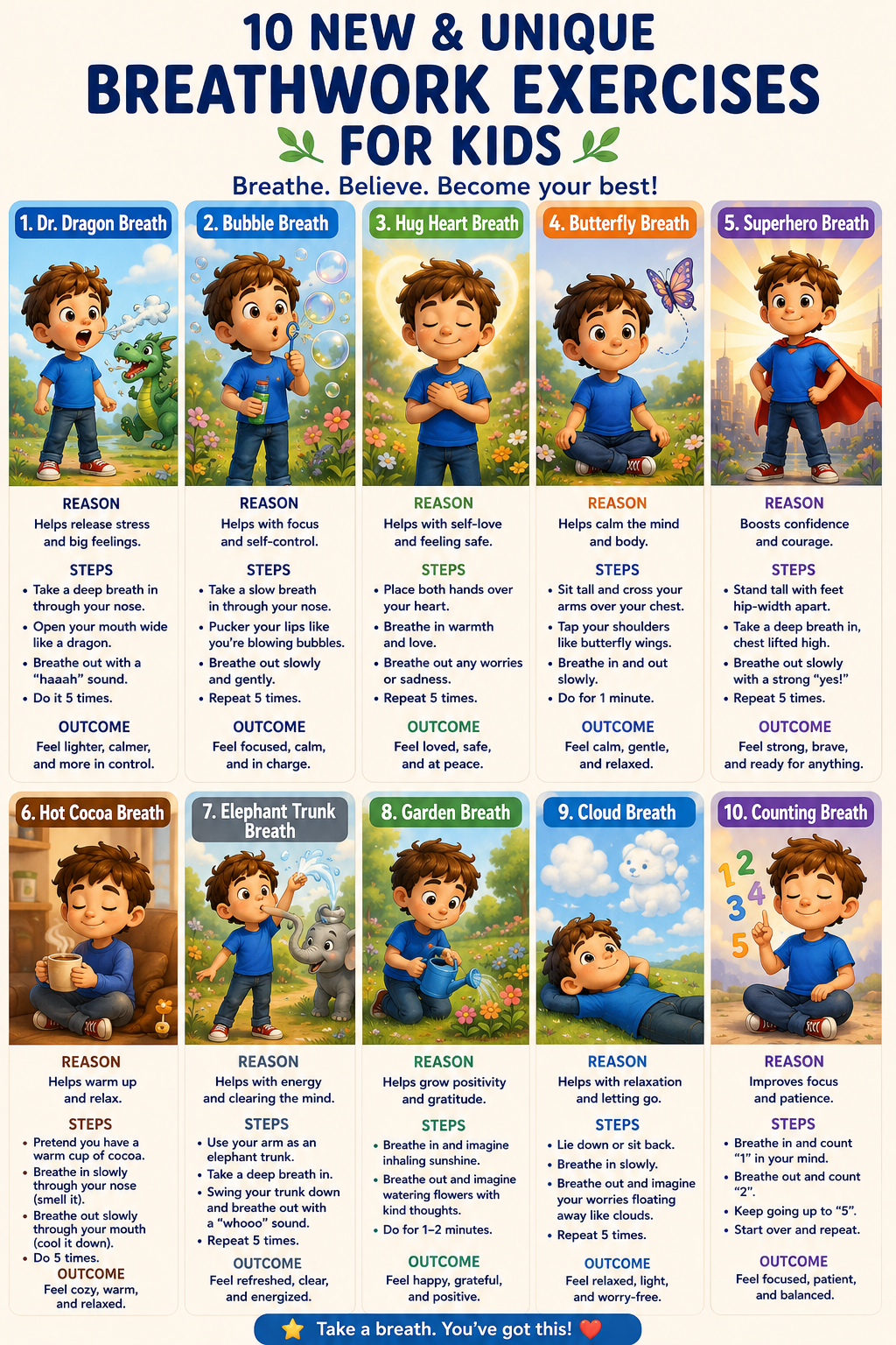 Chris's Breathwork: 10 Fun Breathing Exercises For Kids