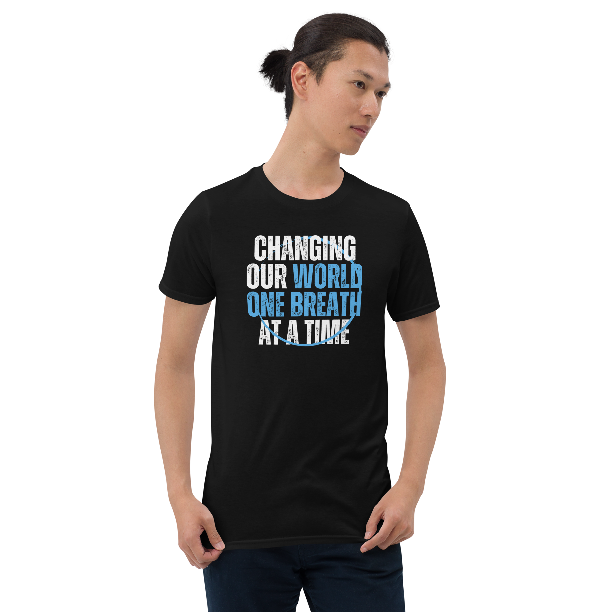 CHANGING OUR WORLD ONE BREATH AT A TIME Short-Sleeve Unisex T-Shirt