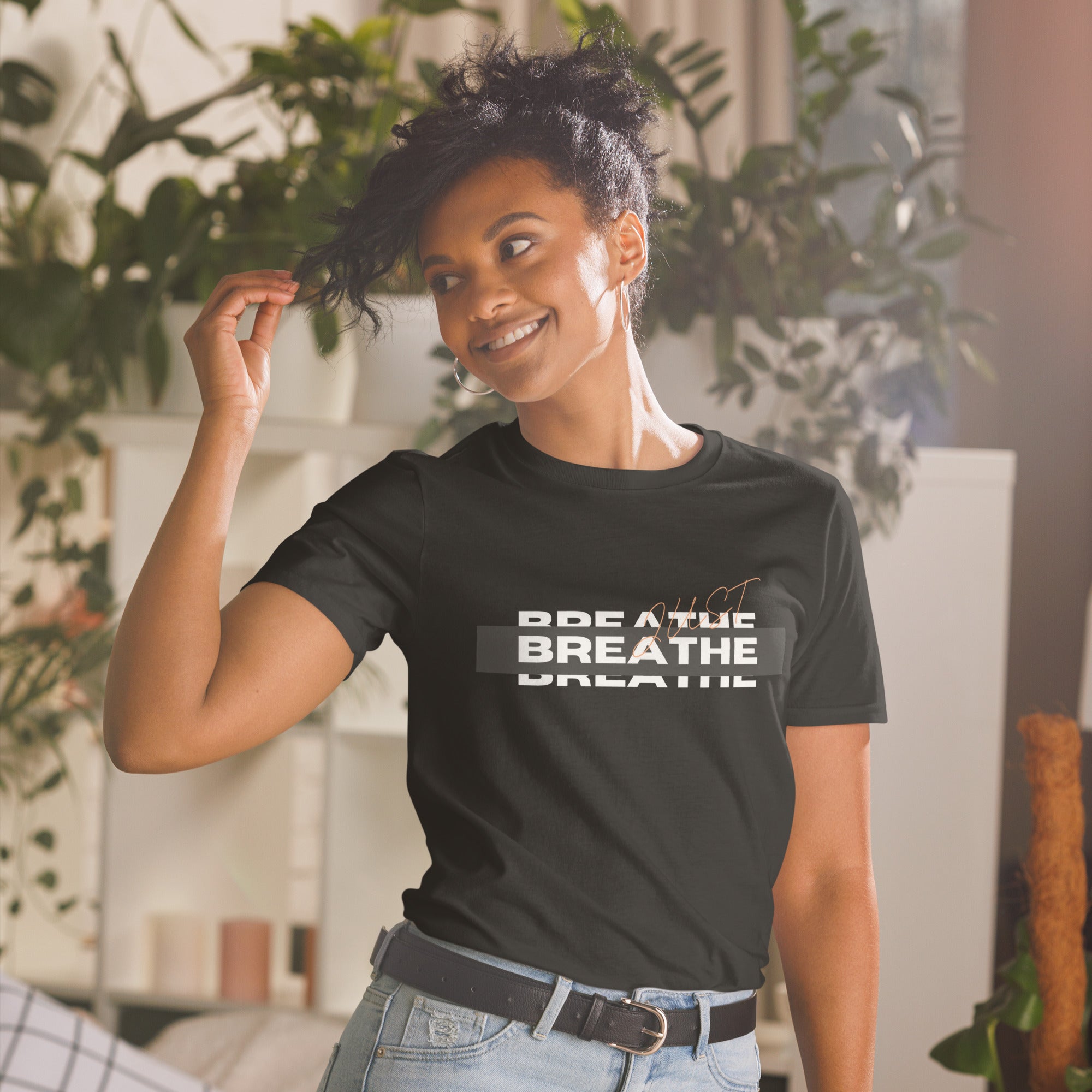 JUST BREATHE Short-Sleeve Unisex T-Shirt
