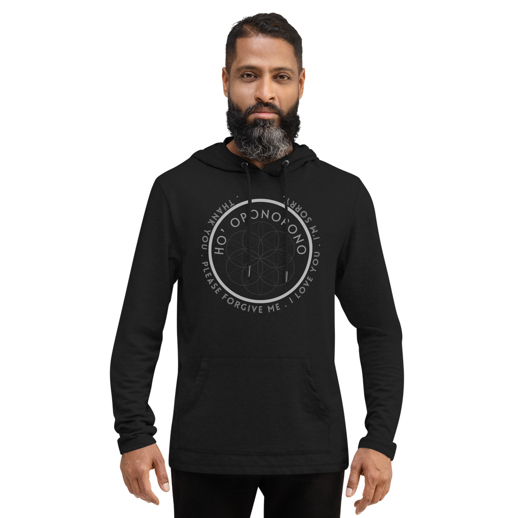 HO' OPONOPONO SACRED GEOMETRY Unisex Lightweight Hoodie