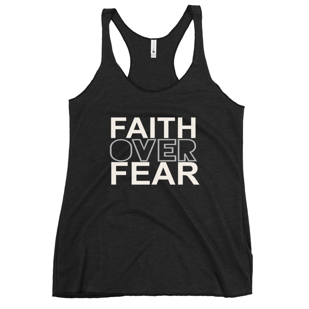 FAITH OVER FEAR Women's Racerback Tank
